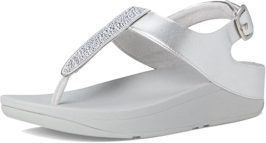FitFlop Women's Fino Crystal-Mix T-Strap Sandals