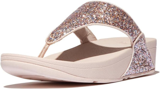 FitFlop Women's LULU Multi-Tonal Glitter Toe-Post Sandals