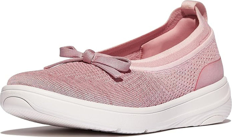 FitFlop Women's Super-Q Bow Knit Ballet Flats