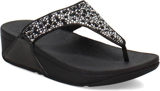 FitFlop Women's LULU Crystal-Mix Toe-Post Sandals