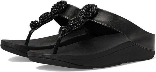 FitFlop Women's Fino Beadie-Button Toe-Post Sandal