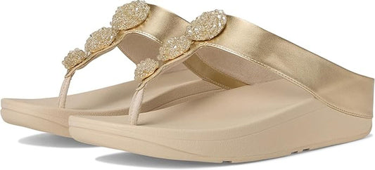 FitFlop Women's Fino Beadie-Button Toe-Post Sandal