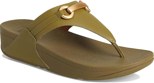 FitFlop Women's LULU Chunky-Snaffle Leather Toe-Post Sandals