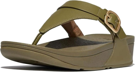 FitFlop Women's Lulu Adjustable Leather Toe-Post Sandals