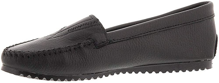 Black minnetonka women moccasin