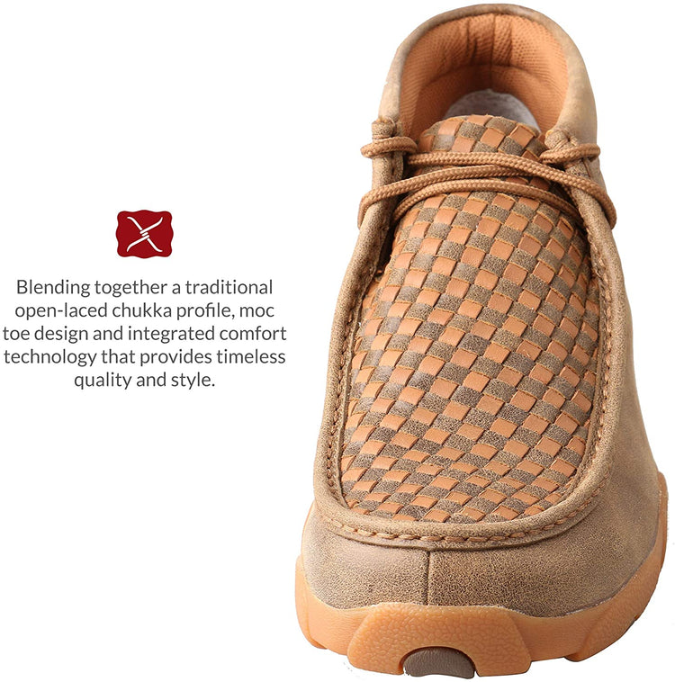 Twisted X Men's Chukka Driving Moc, Copper, 9.5W