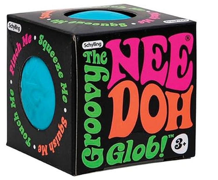 Needoh Groovy Glob Squishy Toy 2.5" - Blue