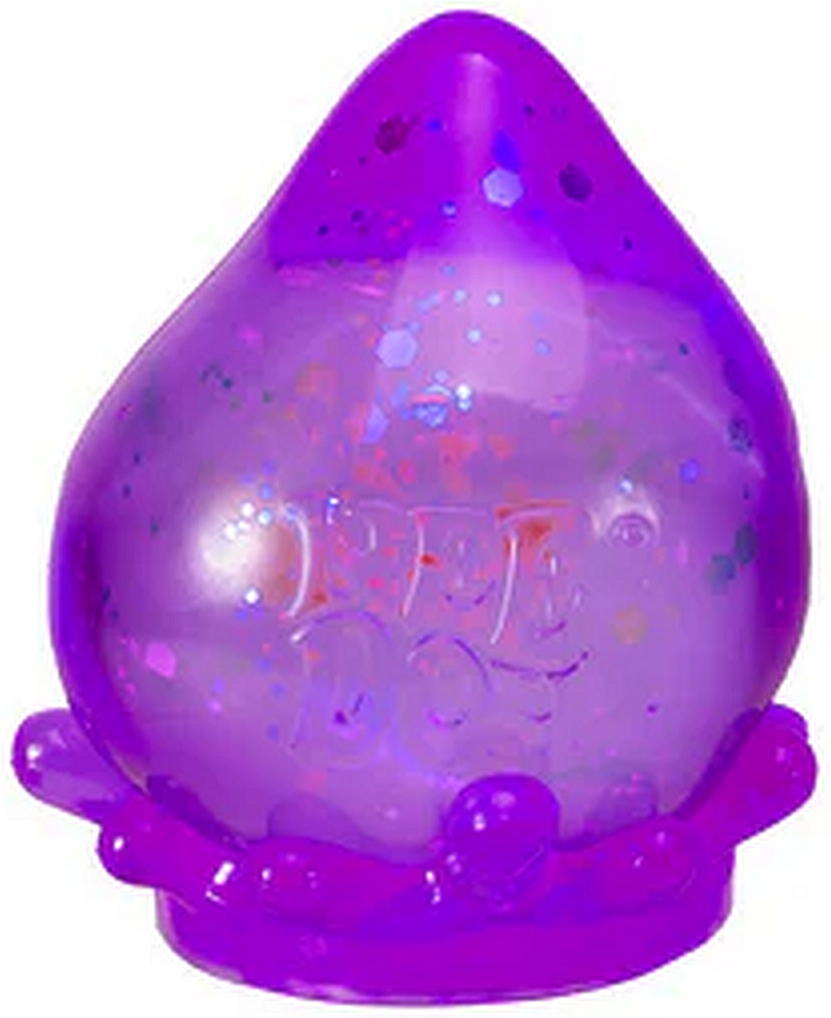 Needoh 3.25" Dream Drop Galatic Glow Sparkle Waterdrop Fidget Toy