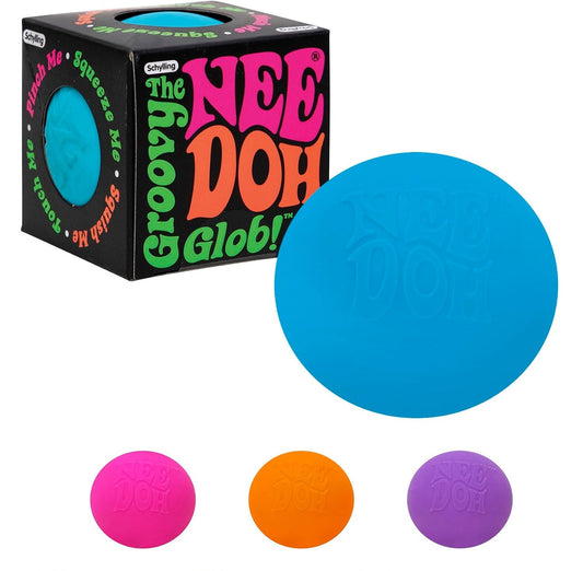 Needoh 2.5" Groovy Glob Sensory Fidget Toy - Assorted Colors - Ages 3 to Adult, 1 Count