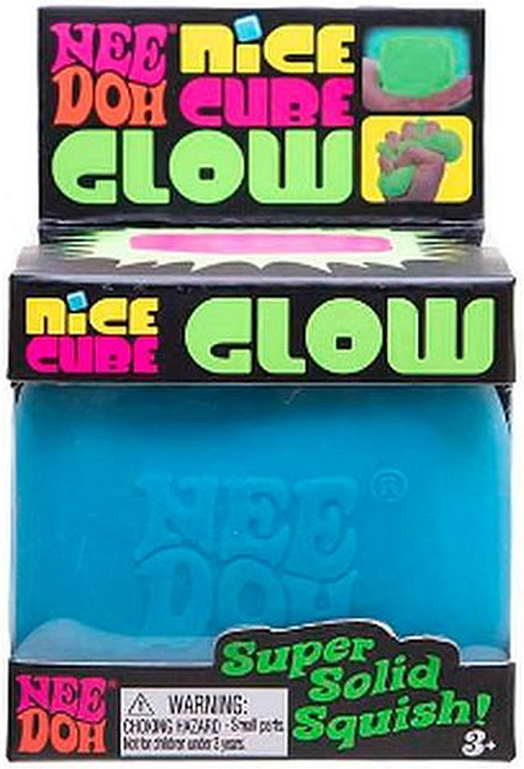 Needoh Nice Cube Glow 2.25" - Sensory Squeeze Toy
