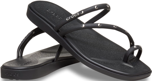 Crocs Women's Miami Toe Loop Studded Sandal