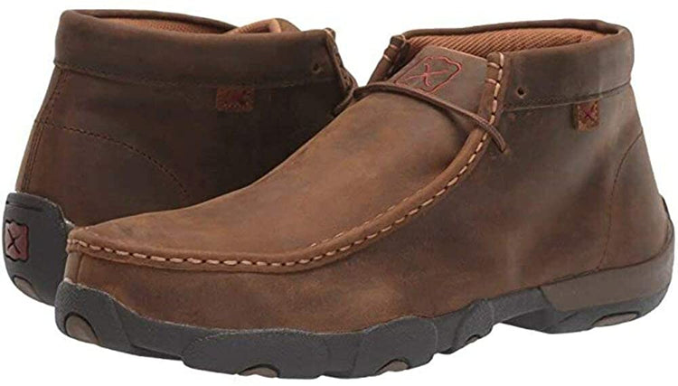 Twisted X Men's Chukka Leather Driving Moc Loafers