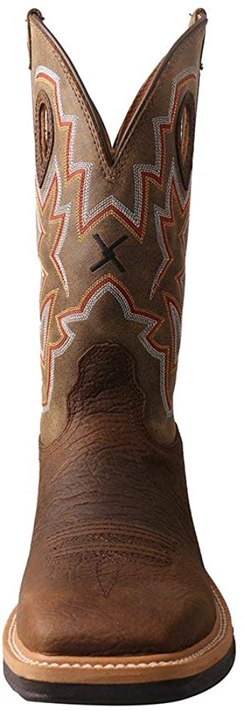 Twisted X Men’s Alloy Toe Lite Western Boots - Casual Boots for Men - Taupe & Bomber, 12 D