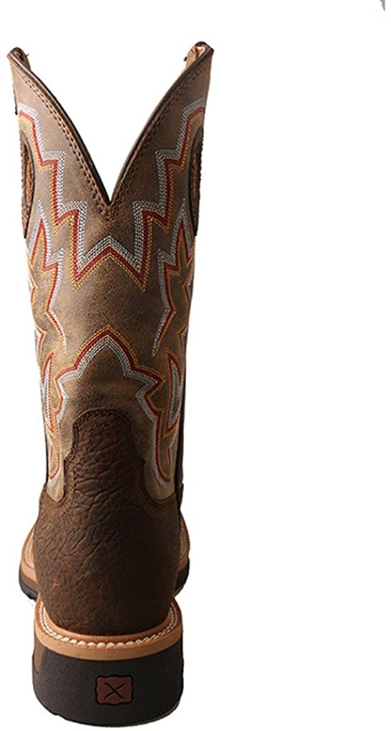 Twisted X Men’s Alloy Toe Lite Western Boots - Casual Boots for Men - Taupe & Bomber, 12 D