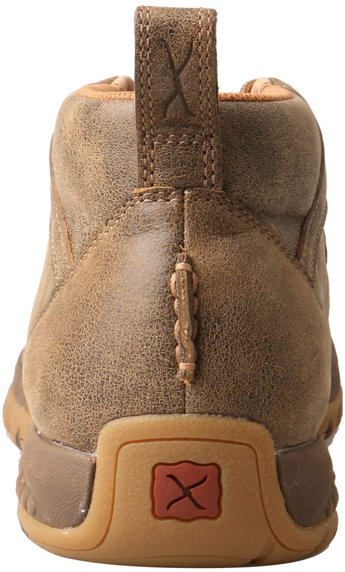 Twisted X Men's CellStretch Driving Mocs Casual Lace-Up Chukka Boots - Bomber Brown