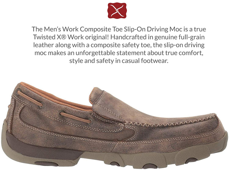 Twisted X Men's Mdmsc03 Composite Toe Loafers-&-Slip-ons