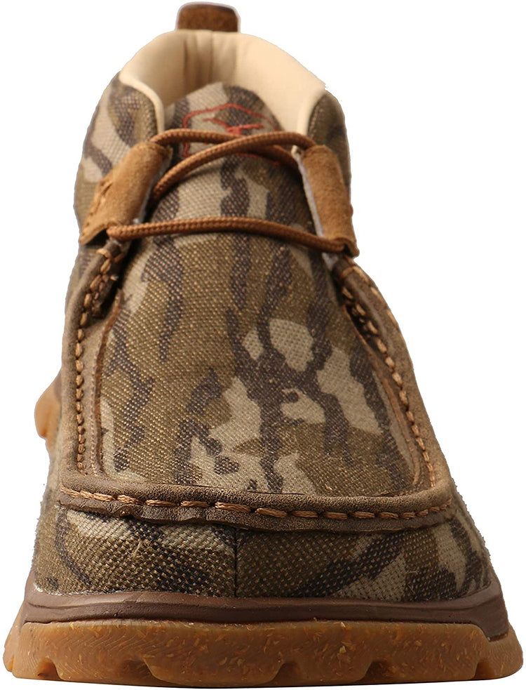 Twisted X Men's Chukka Oblique Toe, Bottomland Camo with CellSole comfort technology, 10 M