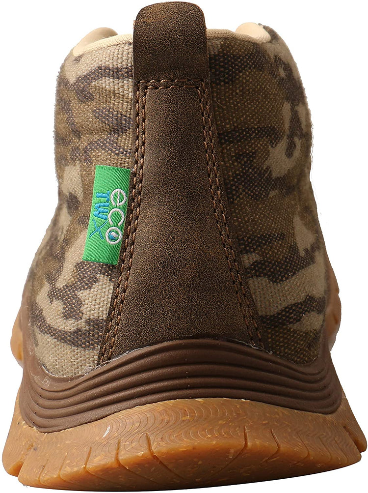 Twisted X Men's Chukka Oblique Toe, Bottomland Camo with CellSole comfort technology, 10 M